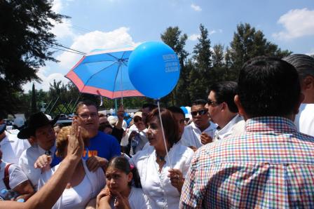 Luisa María Calderón Hinojosa arrancó su precampaña en Michoacán