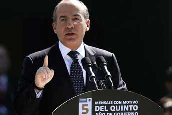 Presidencia desmiente mención de Felipe Calderón sobre candidatos