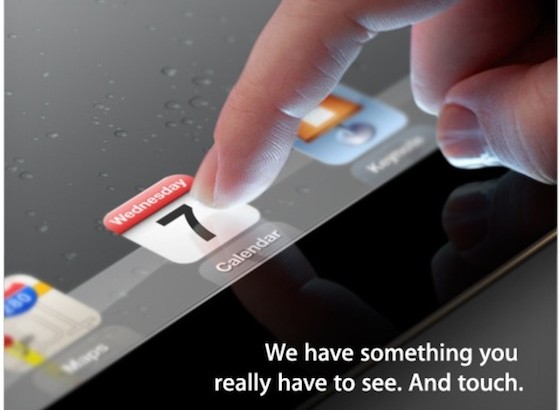 Apple podría anunciar el iPad 3 el 7 de Marzo 2012