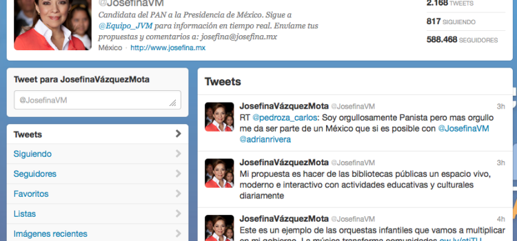 Josefina Vazquez Mota hace trampa en Twitter, compro usuarios para crecer sus seguidores
